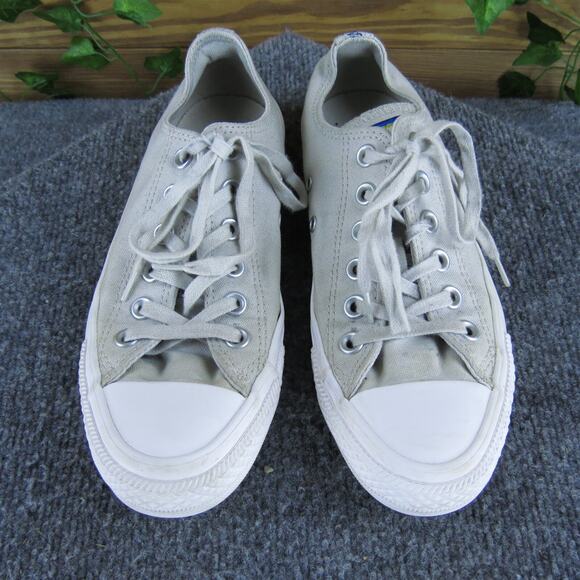 Converse Sneaker All Star Low Cut Girl Y 5 Medium Athletic Gray Fabric Lace Up - Picture 2 of 8